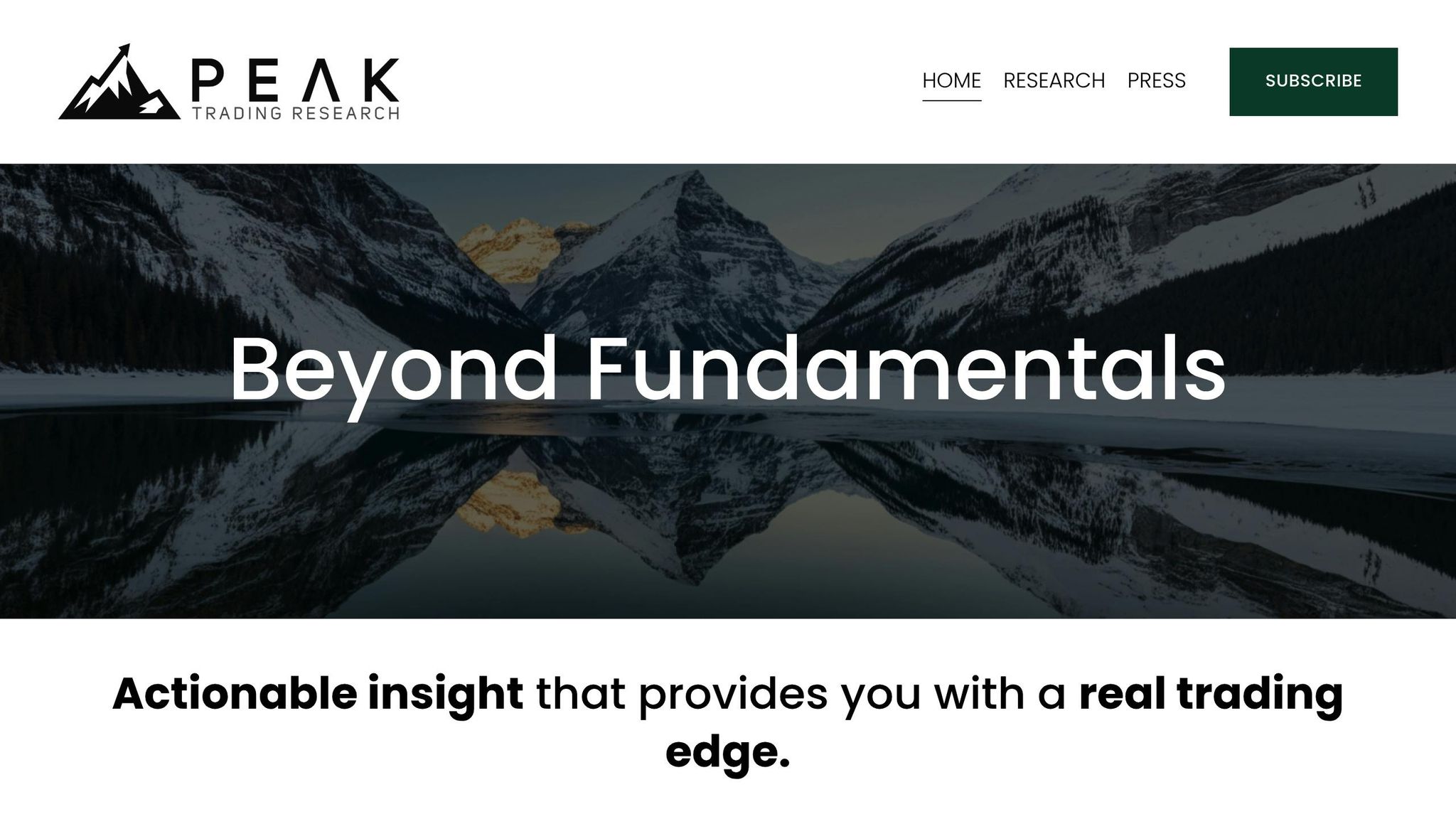 Peak Trading Research