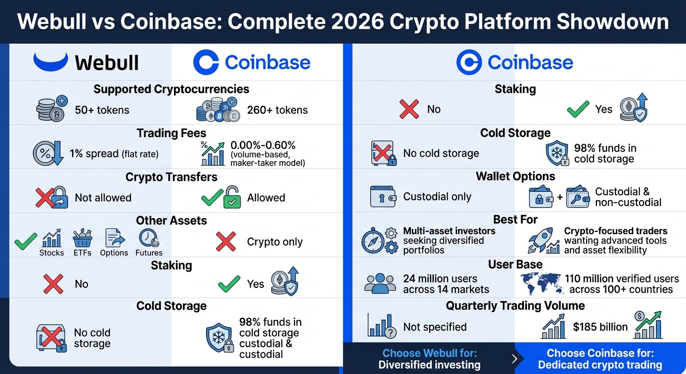 Webull vs Coinbase 2026: Feature Comparison Chart