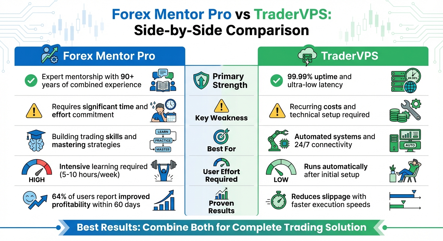 Forex Mentor Pro vs TraderVPS: Feature Comparison 2026