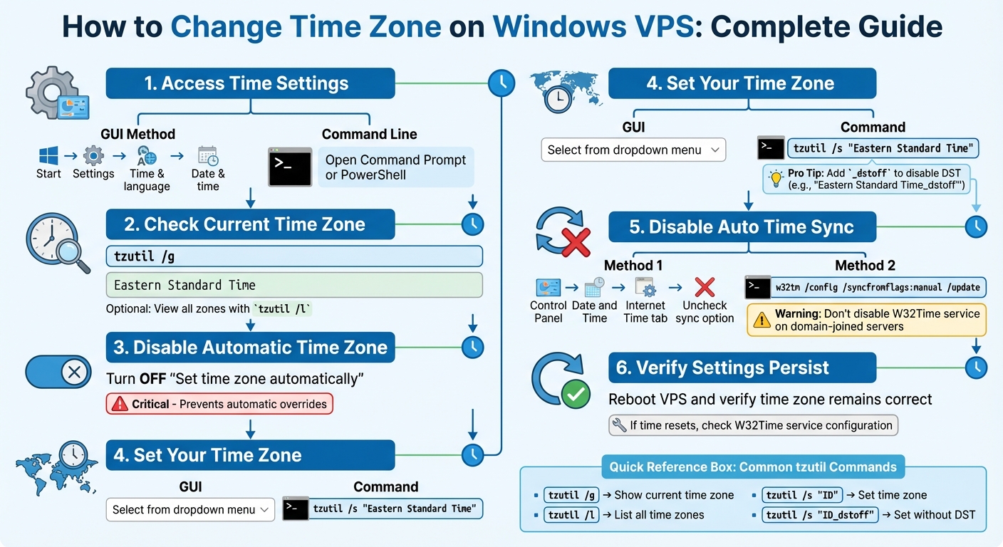 Step-by-Step Guide to Configuring Windows VPS Time Zones for Trading