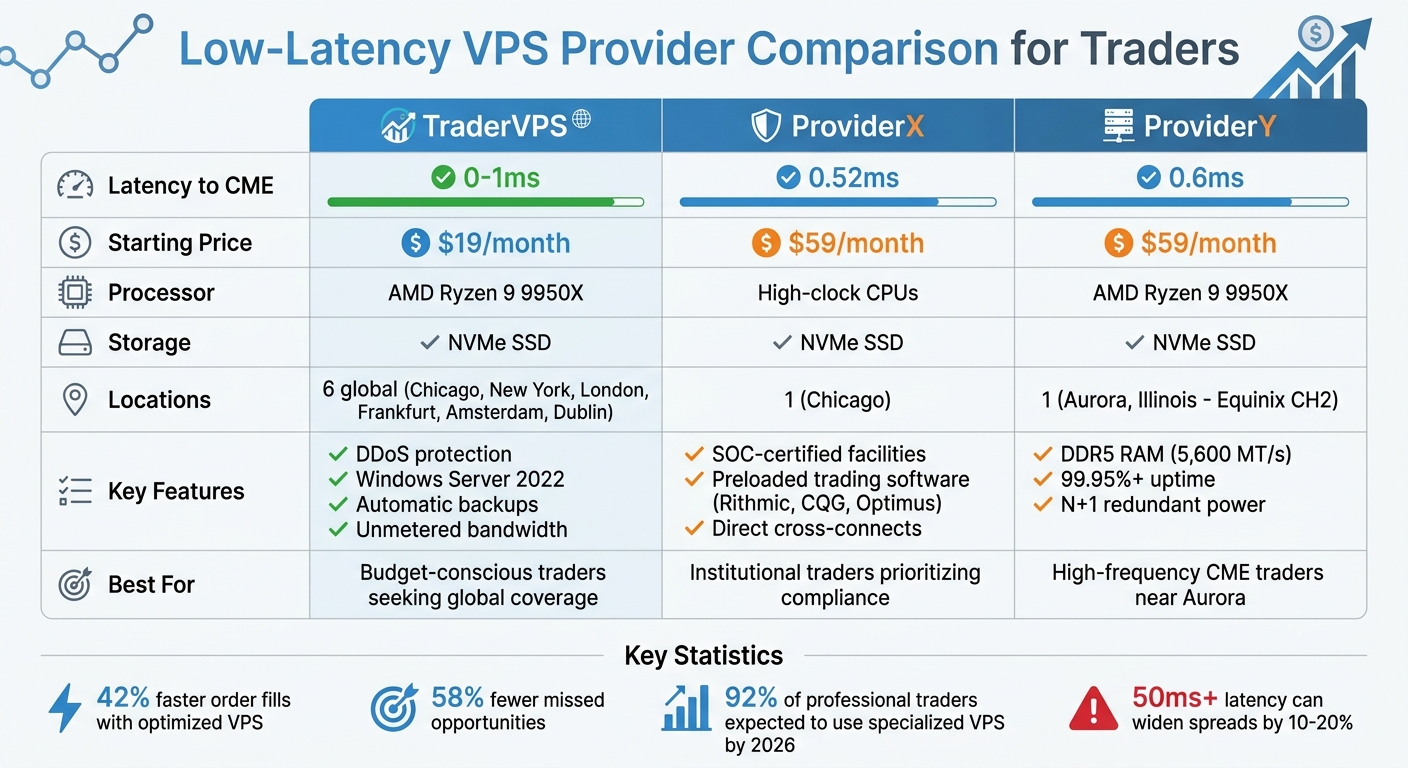 VPS Provider Comparison: Latency, Pricing & Features for Trading